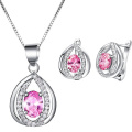 925 Silver Pendants and Earrings Jewelry Set with CZ